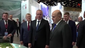 Абхазский стенд на Кавказском инвестфоруме посетил глава правительства России Михаил Мишустин