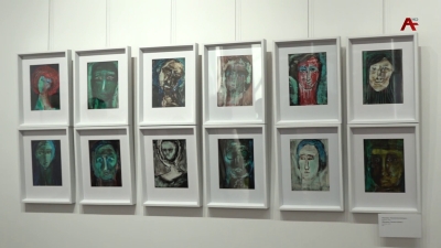 Персональная выставка художницы Апщи Хагба открылась вчера в Центральном Выставочном зале в Сухуме