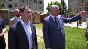 В Новом районе на улице Аргун торжественно открыли новую спортплощадку